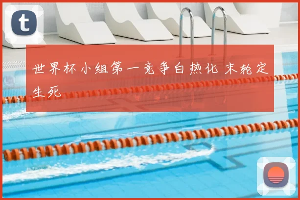 世界杯小组第一竞争白热化 末轮定生死